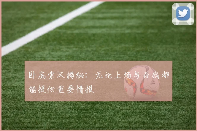 卧底索汉揭秘：无论上场与否我都能提供重要情报